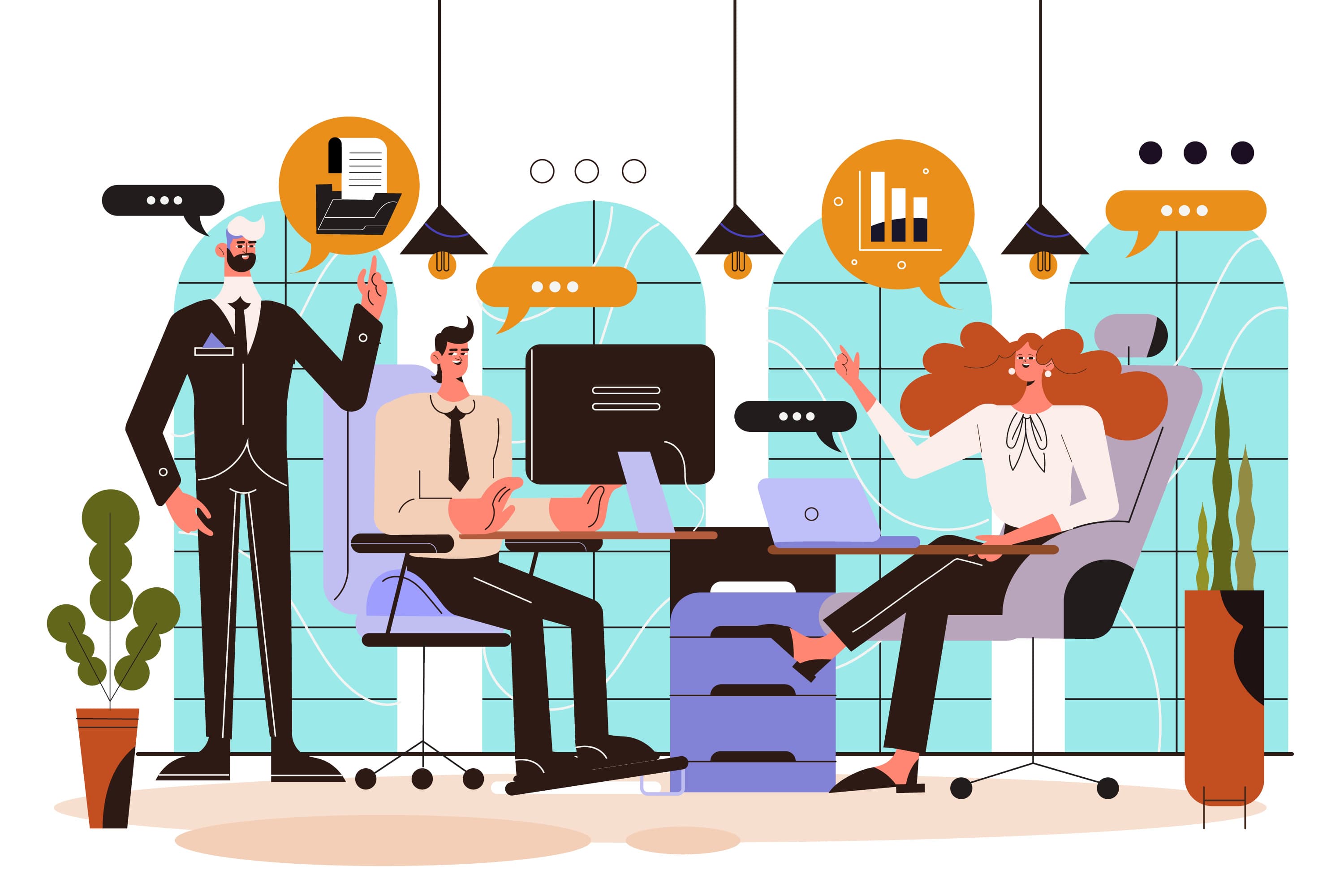 Startup team collaborating on product strategy