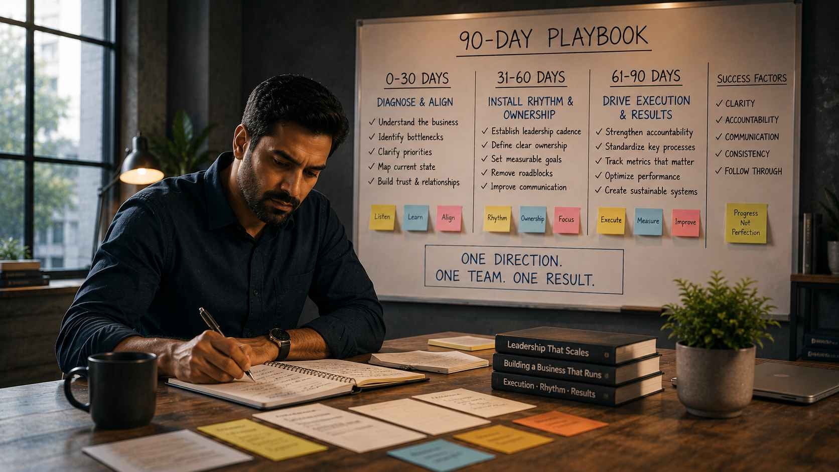 The Fractional Integrator's 90-Day Playbook: What Should Actually Change in the First Three Months?
