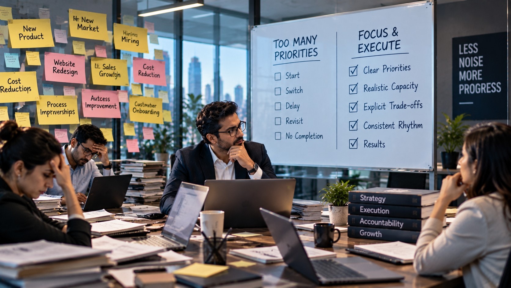 Your Leadership Team Is Busy All Day — So Why Is So Little Getting Finished? The Hidden Cost of Too Many Priorities
