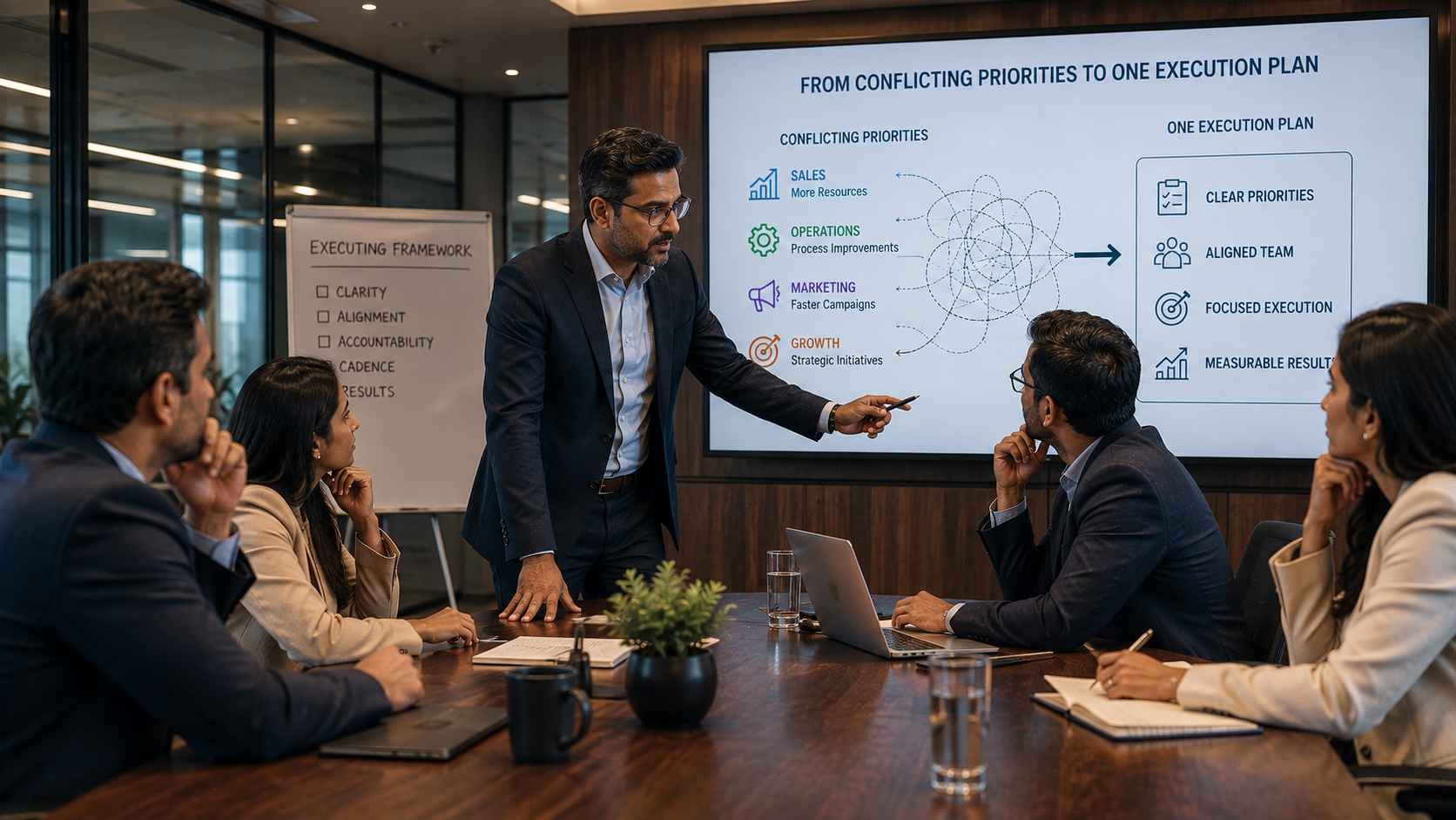 When Your Leadership Team Can't Agree: How a Fractional Integrator Turns Conflicting Priorities Into One Execution Plan