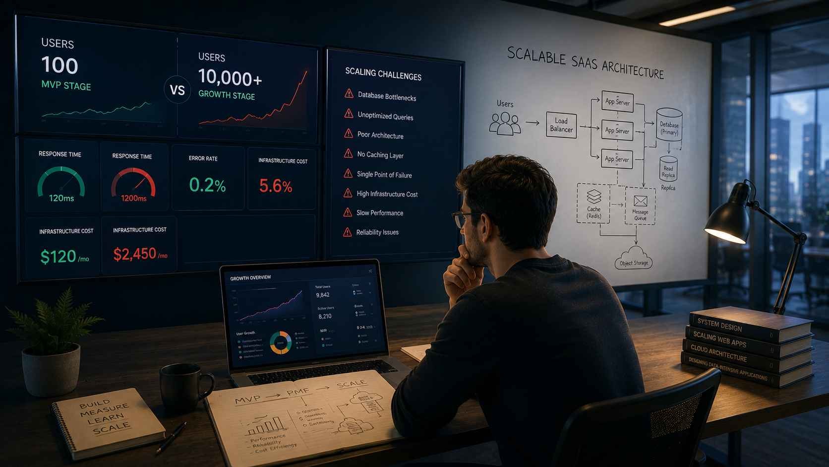 Why Your SaaS MVP Works With 100 Users but Breaks at 10,000: Scaling Problems to Solve Early