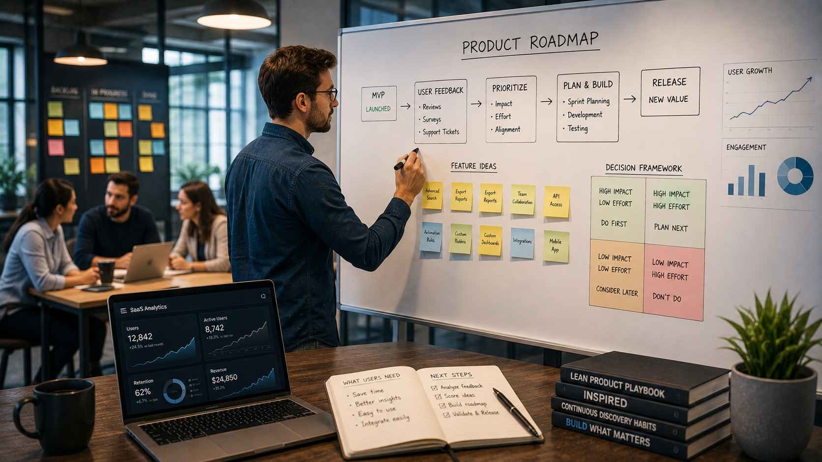 What to Build After Your SaaS MVP Launch: A SaaS Feature Prioritization Framework